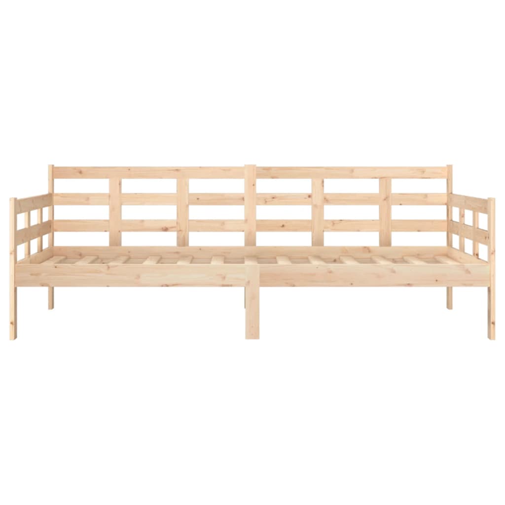 Day bed without mattress solid pine wood 90x190 cm