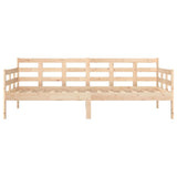 Day bed without mattress solid pine wood 90x190 cm