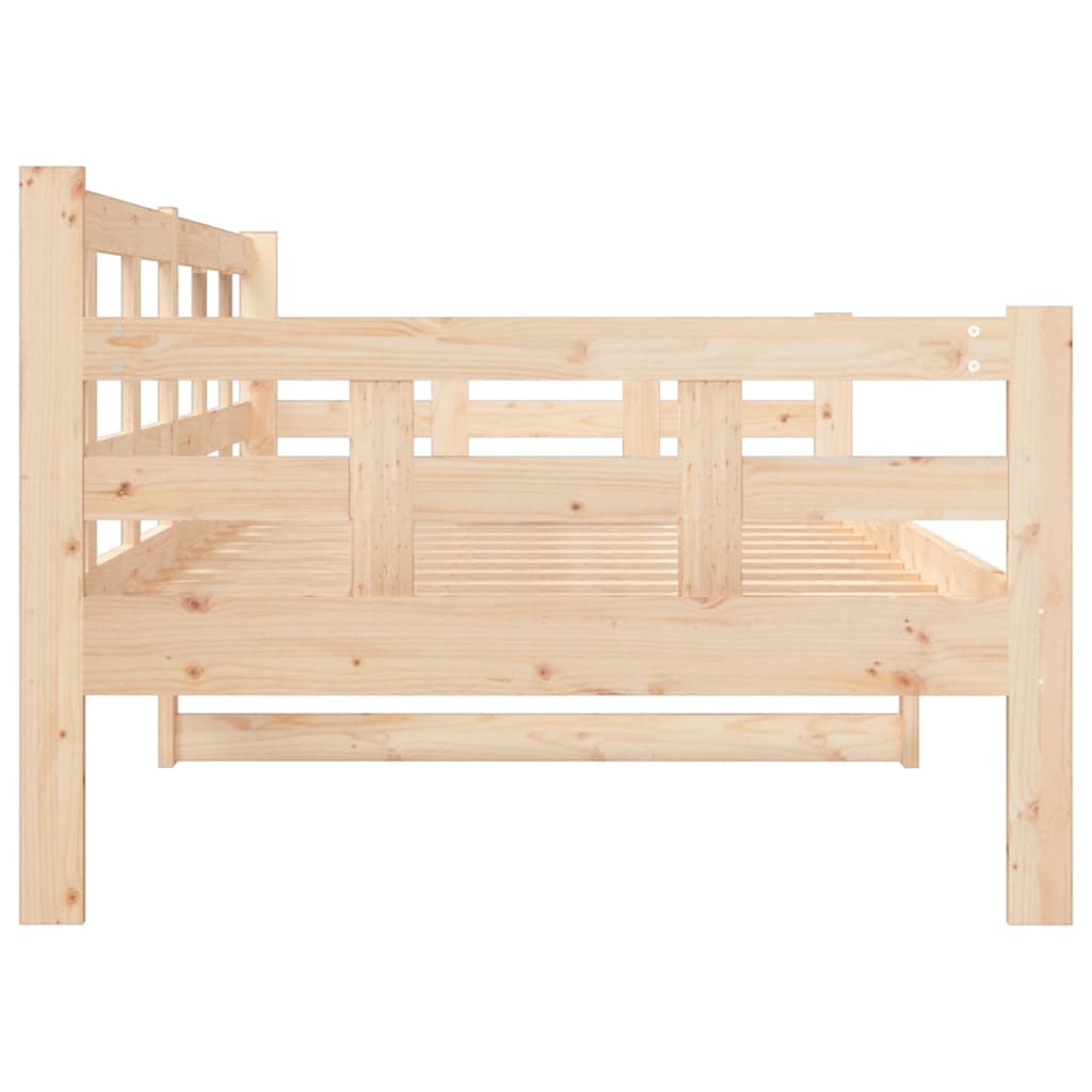 Day bed without mattress solid pine wood 90x190 cm