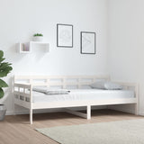 Lit de jour sans matelas blanc bois de pin massif 90x190 cm