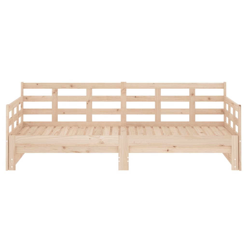 Lit coulissant sans matelas bois de pin massif 2x(90x200) cm