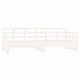 Sliding bed without mattress white 2x(90x200) cm