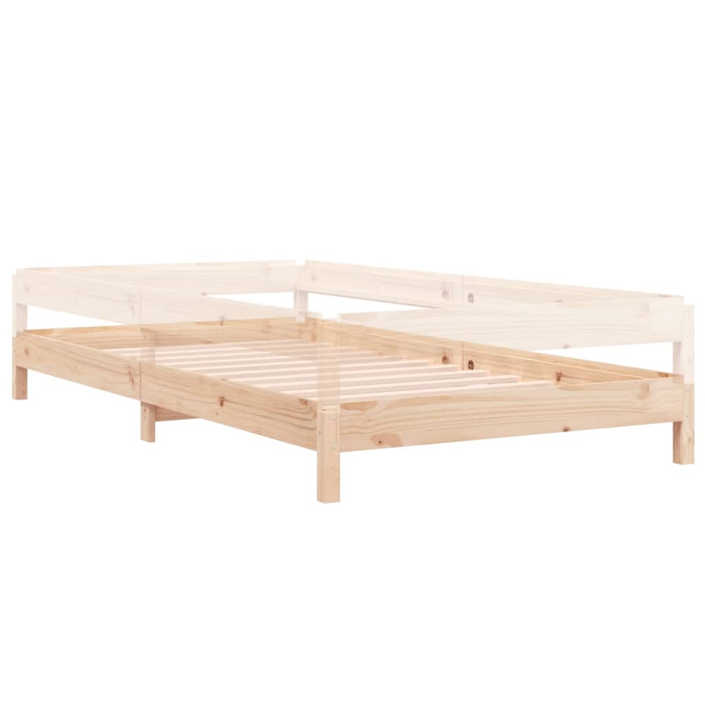 Lit empilable sans matelas 100x200 cm bois massif de pin