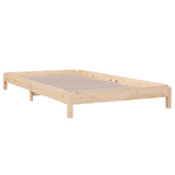 Stackable bed without mattress 100x200 cm solid pine wood