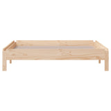 Stackable bed without mattress 100x200 cm solid pine wood