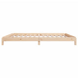 Stackable bed without mattress 100x200 cm solid pine wood