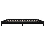 Stackable bed without mattress black 100x200 cm solid pine wood