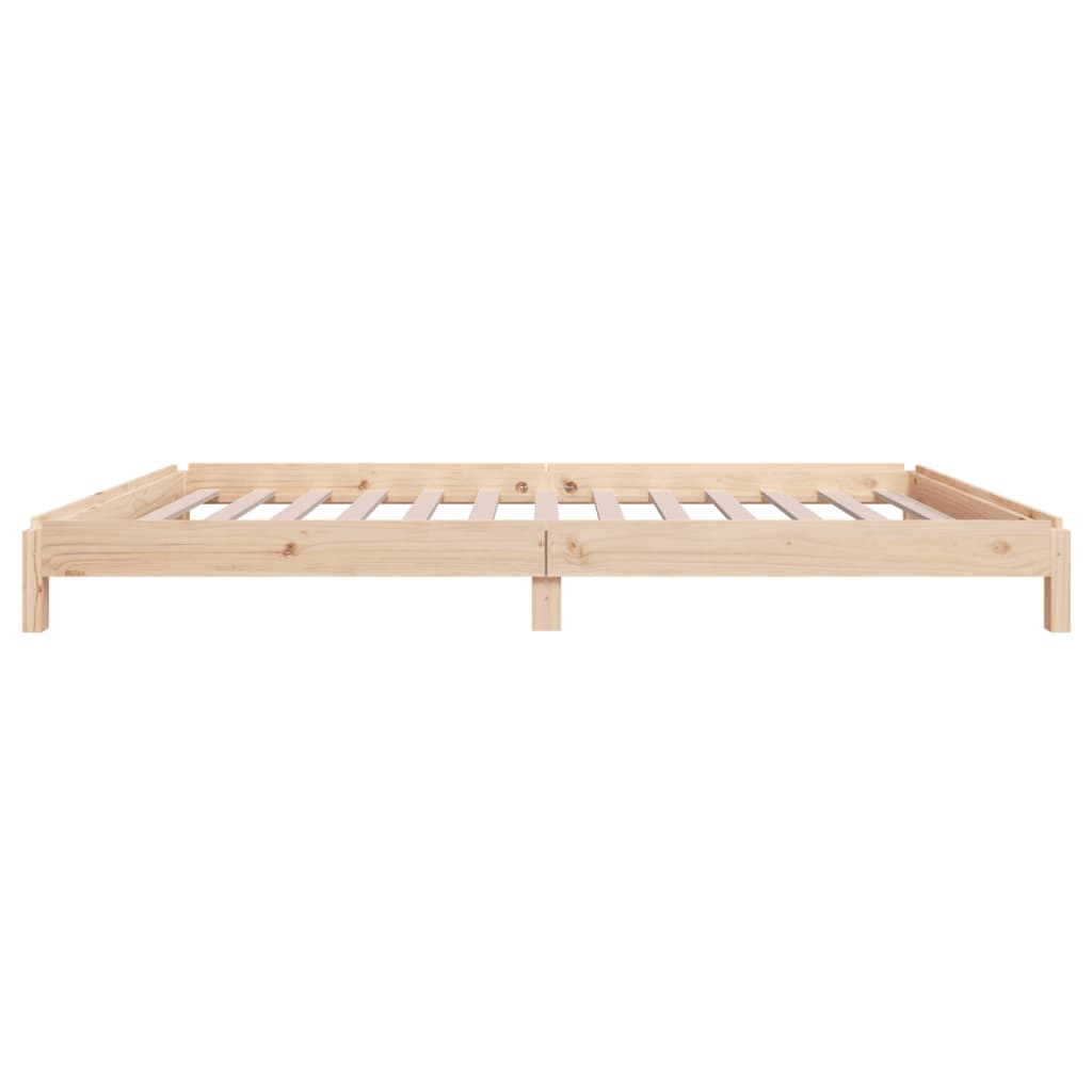 Stackable bed without mattress 80x200 cm solid pine wood