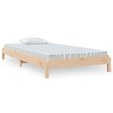 Stackable bed without mattress 90x190 cm solid pine wood