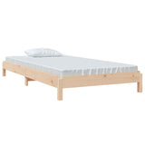 Stackable bed without mattress 90x190 cm solid pine wood