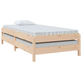 Stackable bed without mattress 90x190 cm solid pine wood