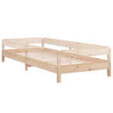 Stackable bed without mattress 90x190 cm solid pine wood