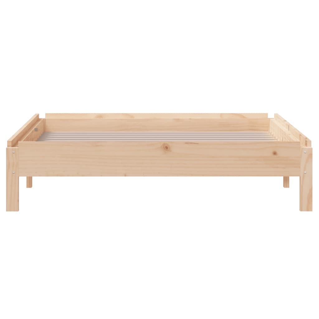 Stackable bed without mattress 90x190 cm solid pine wood