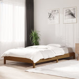 Lit empilable sans matelas marron miel 90x190cm bois pin massif