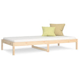 Lit de jour sans matelas 90x200 cm bois de pin massif