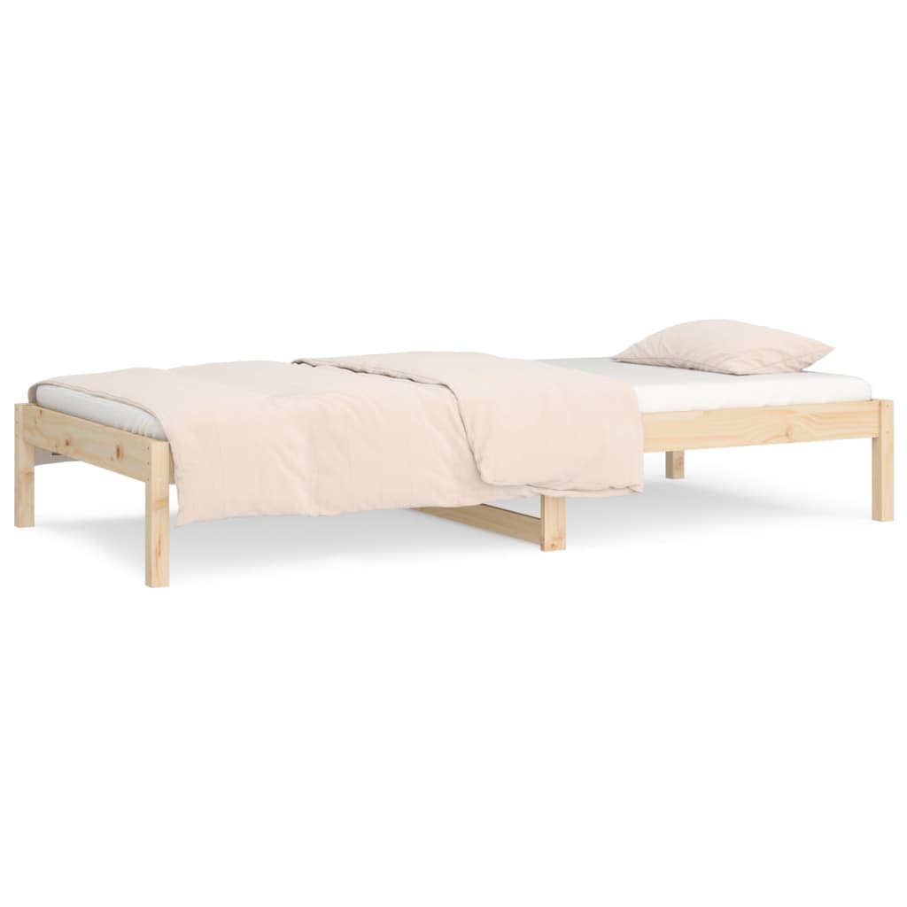 Lit de jour sans matelas 90x200 cm bois de pin massif