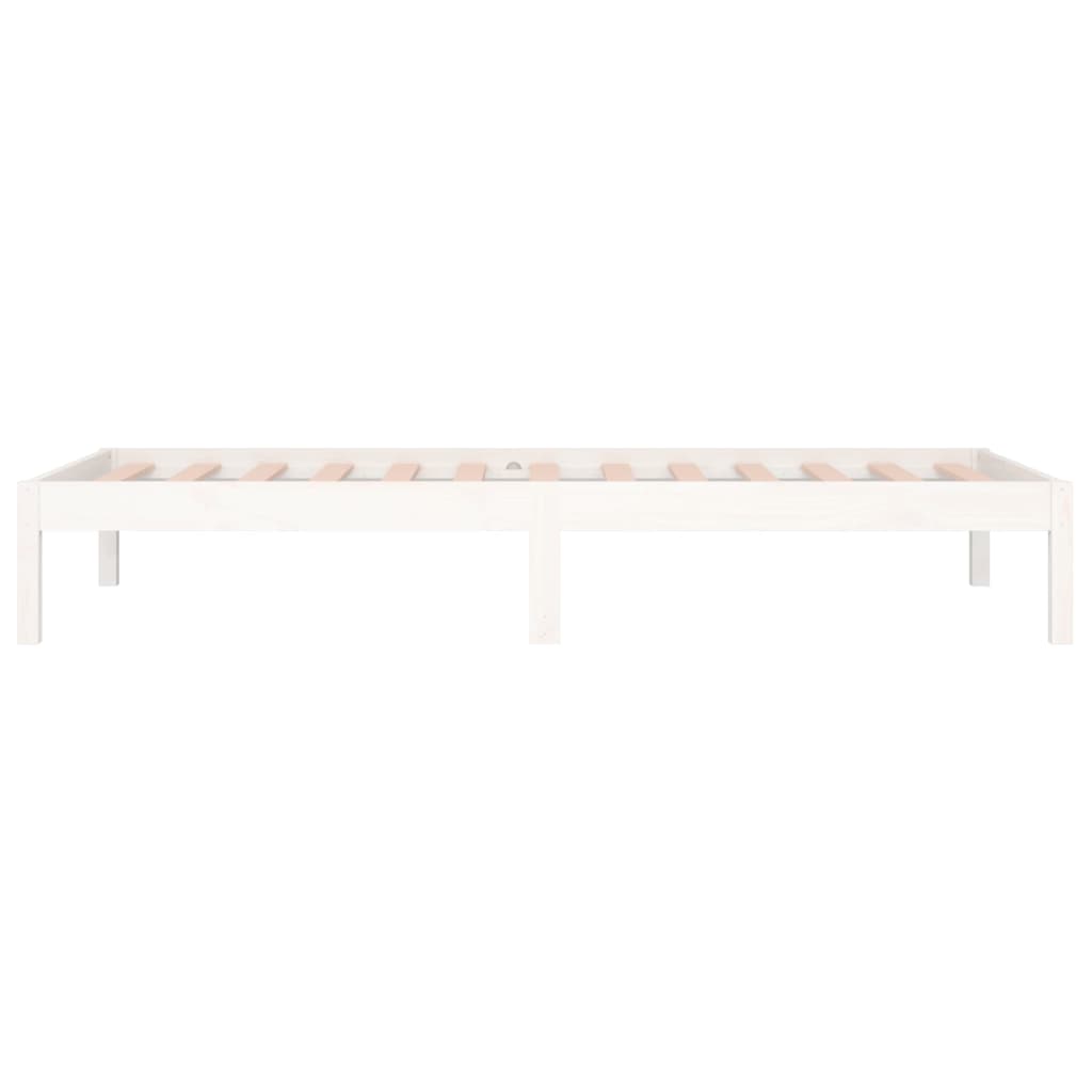 Lit de jour sans matelas blanc 90x200 cm bois de pin massif