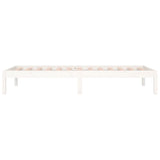 Lit de jour sans matelas blanc 90x200 cm bois de pin massif