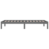 Lit de jour sans matelas gris 90x200 cm bois de pin massif