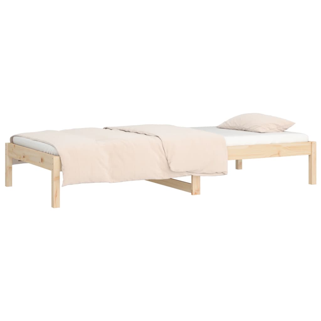 Lit de jour sans matelas 90x190 cm bois de pin massif