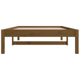 Lit de jour sans matelas marron miel 90x190 cm bois pin massif