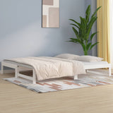 Lit coulissant sans matelas blanc 2x(90x200) cm