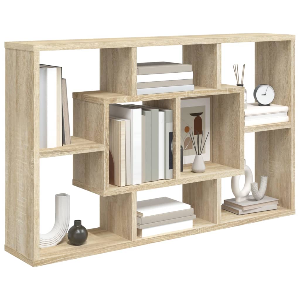 Étagère murale Chêne Sonoma 85x16x52,5 cm Bois d'ingénierie