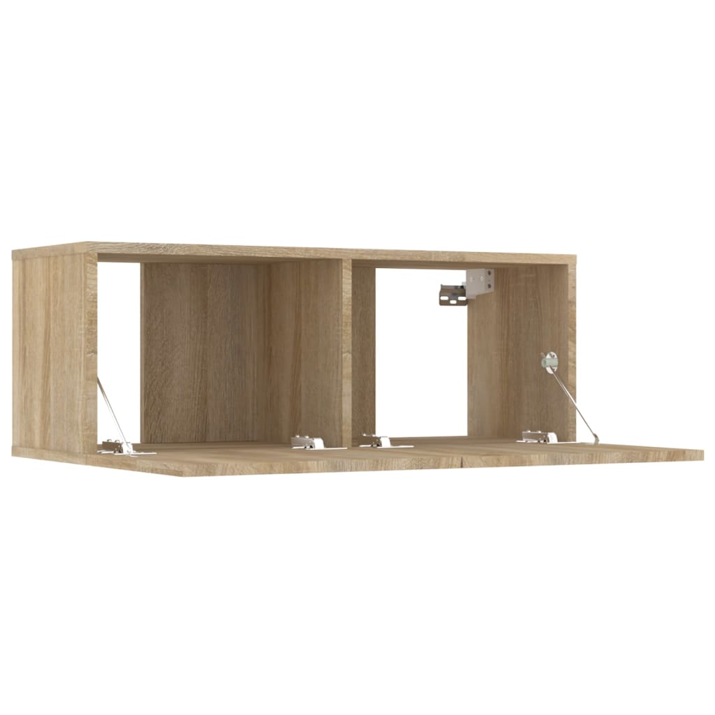 Meubles TV 2 pcs chêne sonoma 80x30x30 cm bois d'ingénierie