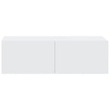 Meubles TV muraux 2 pcs blanc 100x30x30 cm bois d'ingénierie