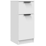 Buffets 2 pcs blanc 30x30x70 cm bois d'ingénierie