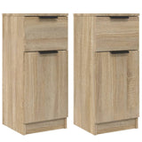 Buffets 2 pcs Chêne Sonoma 30x30x70 cm Bois d'ingénierie