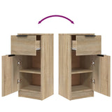 Buffets 2 pcs Chêne Sonoma 30x30x70 cm Bois d'ingénierie