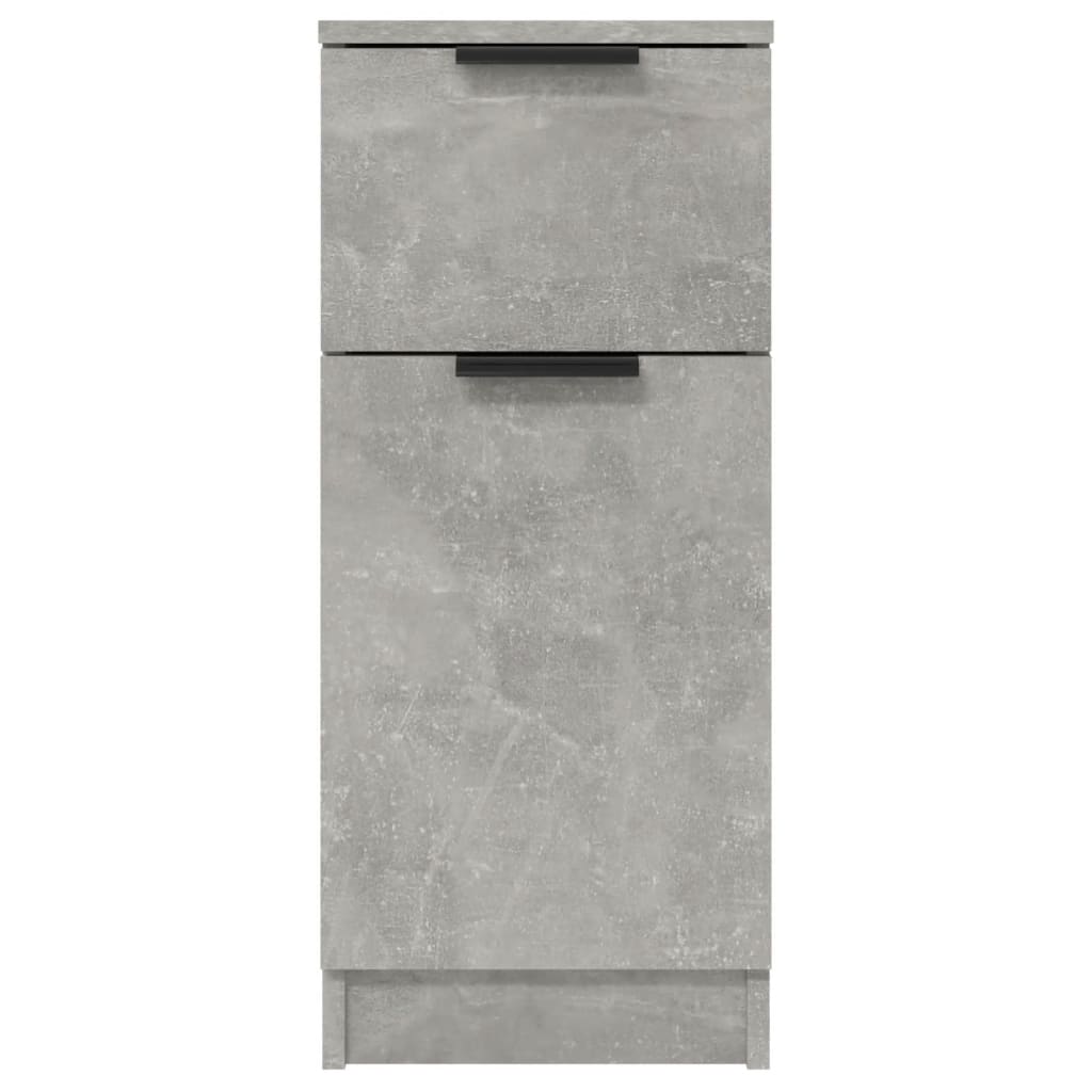 Buffet Gris béton 30x30x70 cm Bois d'ingénierie