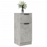 Buffets 2 pcs Gris béton 30x30x70 cm Bois d'ingénierie