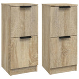 Buffets 2 pcs Chêne Sonoma 30x30x70 cm Bois d'ingénierie