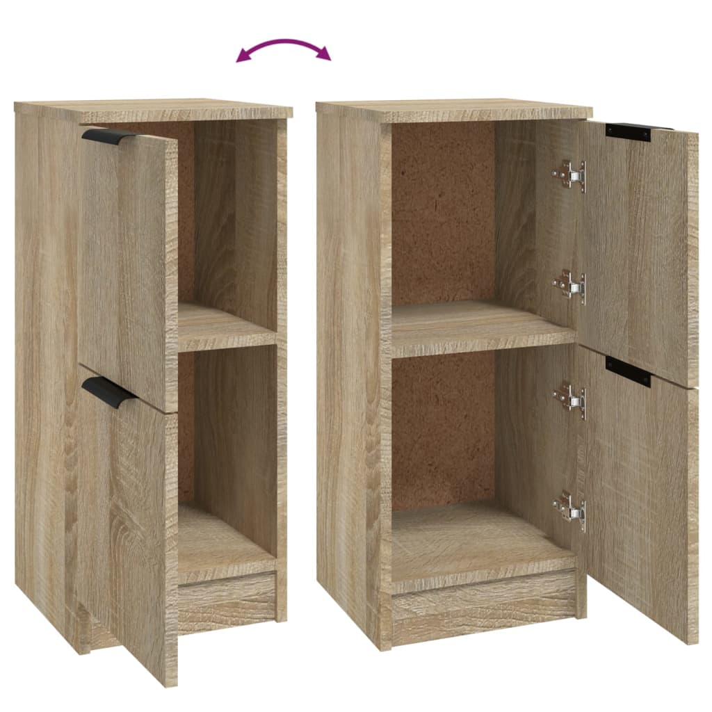 Buffets 2 pcs Chêne Sonoma 30x30x70 cm Bois d'ingénierie