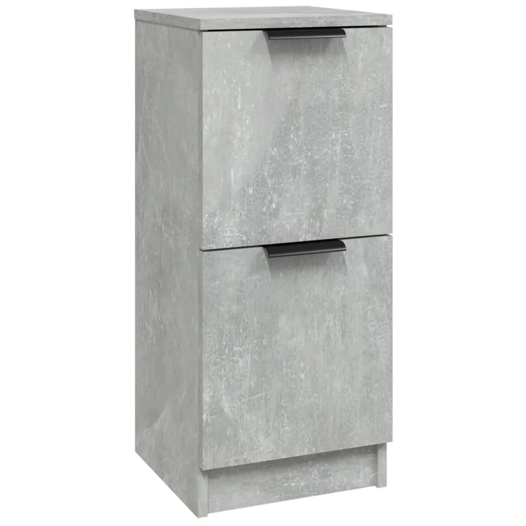 Buffet Gris béton 30x30x70 cm Bois d'ingénierie