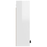 Armoire de salle de bain murale Blanc brillant 32x20x67 cm