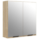 Armoire à miroir de salle de bain Chêne sonoma 64x20x67 cm