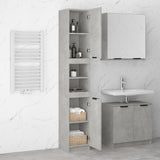 Armoire de salle de bain gris béton 32x34x188,5 cm