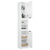 Armoire de salle de bain blanc brillant 32x34x188,5 cm