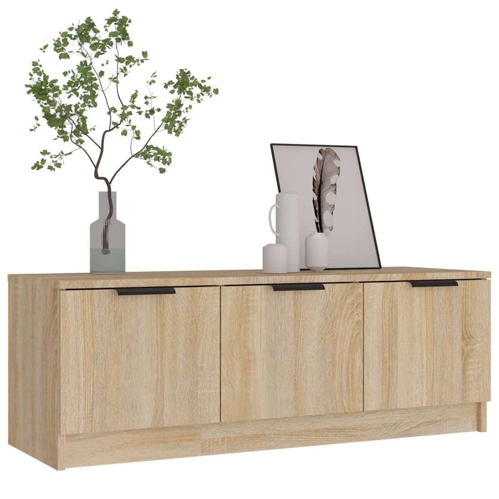 Meuble TV Chêne sonoma 102x35x36,5 cm Bois d'ingénierie