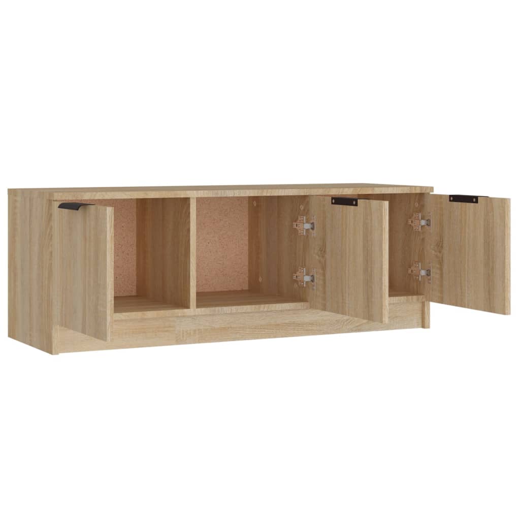 Meuble TV Chêne sonoma 102x35x36,5 cm Bois d'ingénierie