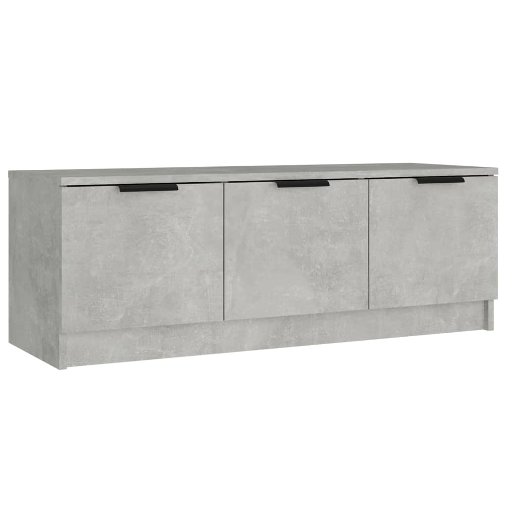 Concrete Grey TV Cabinet 102x35x36.5 cm Engineered Wood