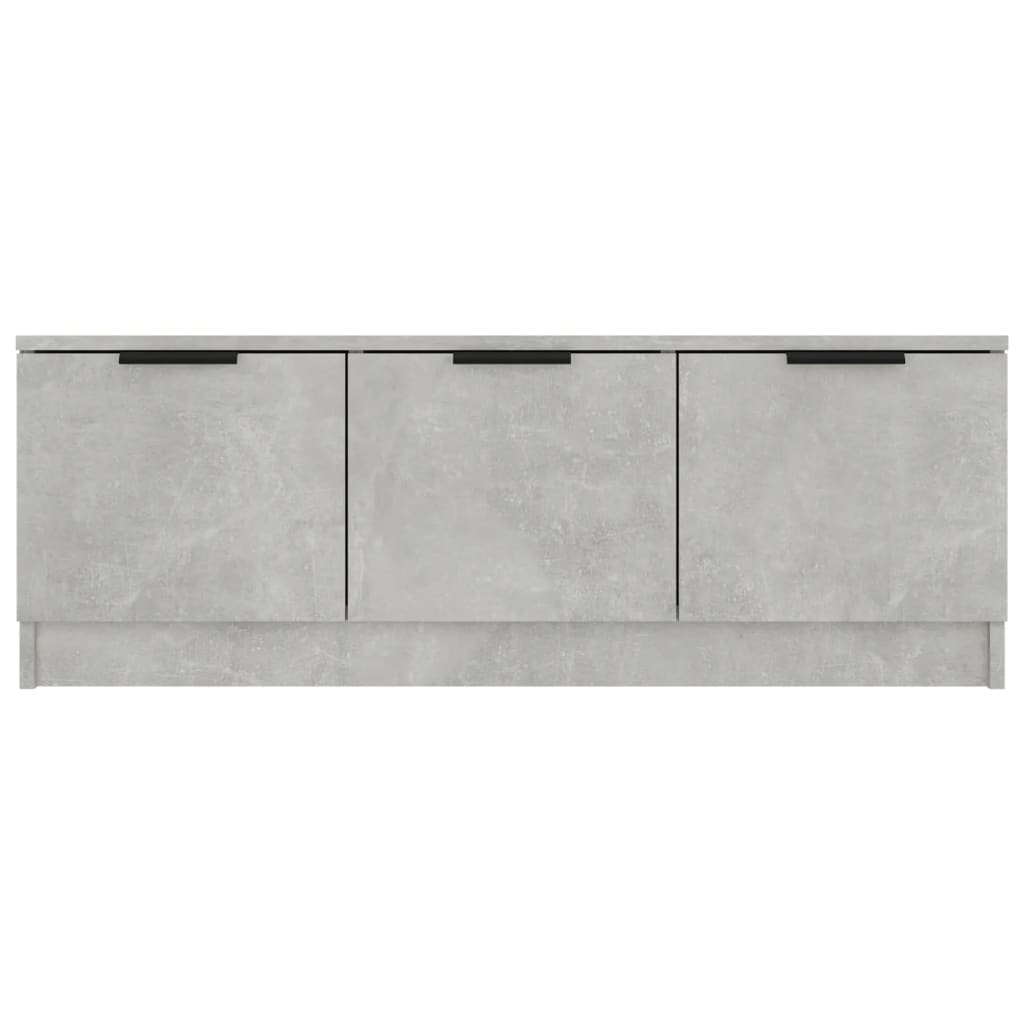 Meuble TV Gris béton 102x35x36,5 cm Bois d'ingénierie