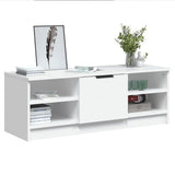 White TV cabinet 102x35.5x36.5 cm Engineered wood