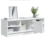 White TV cabinet 102x35.5x36.5 cm Engineered wood