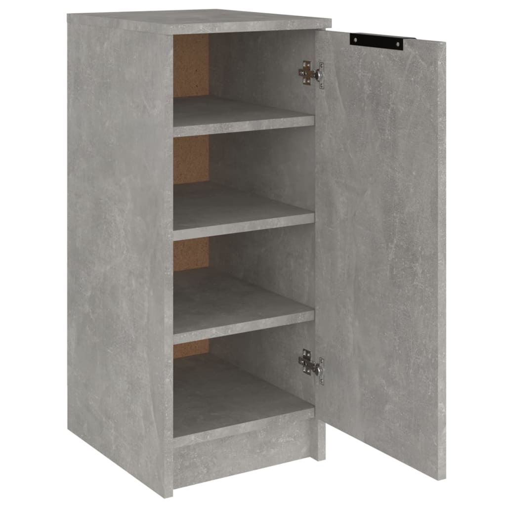 Armoire à chaussures Gris béton 30x35x70 cm Bois d'ingénierie