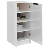 Shoe cabinet Glossy white 30x35x70cm Engineered wood