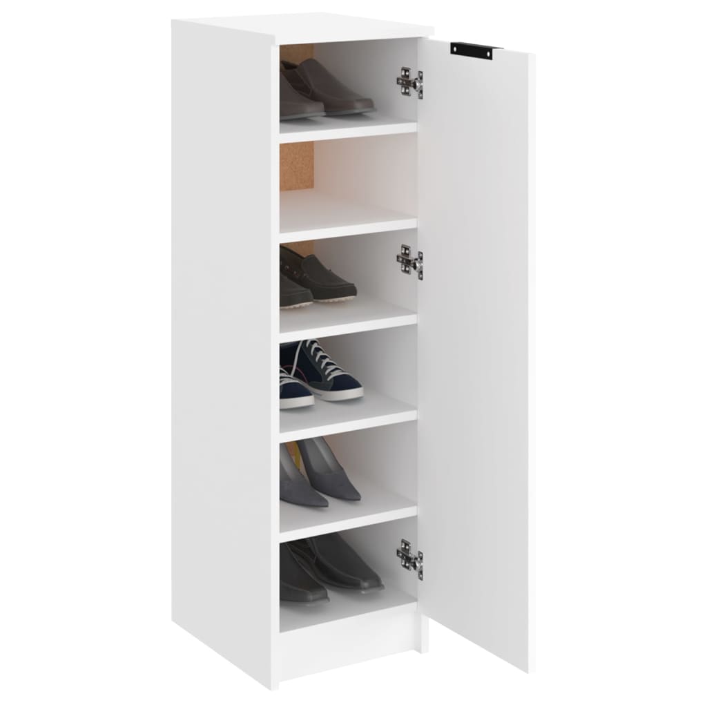 Armoire à chaussures Blanc 30x35x100 cm Bois d'ingénierie